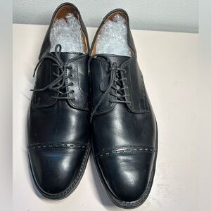 Allen Edmonds Madison Ave Black Leather Cap Toe Hand Crafted Dress Shoe 10D